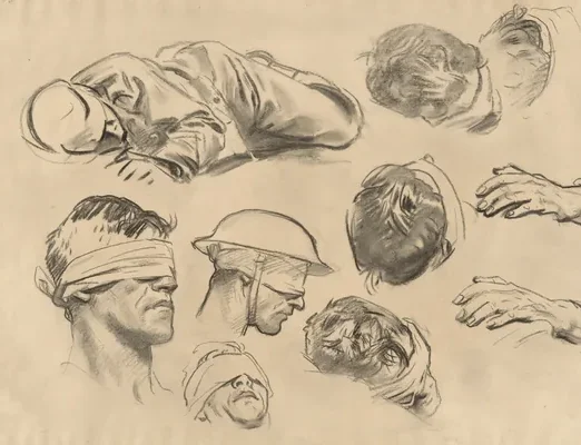 Studies for "Gassed"