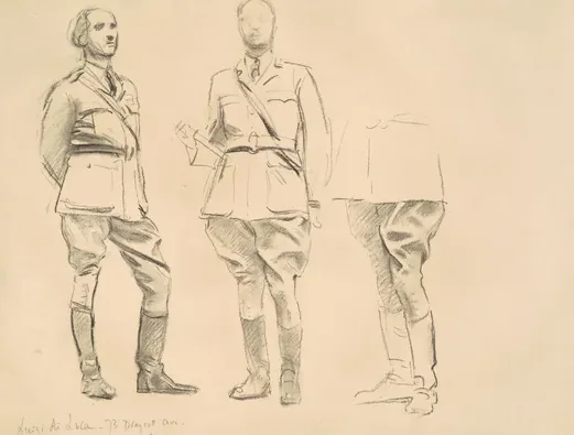 Studies for "General Officers of World War I"