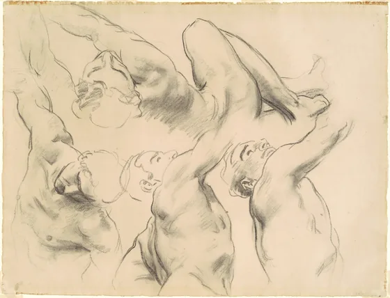 Studies for "Heaven" and "Hell"