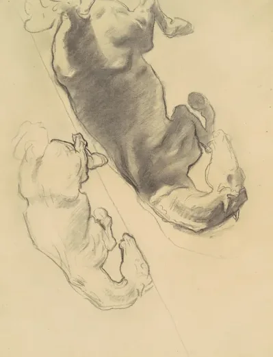 Studies for "The Fall of Gog and Magog"