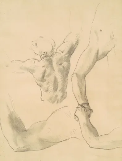Studies for "Two Classical Male Figures Wrestling"