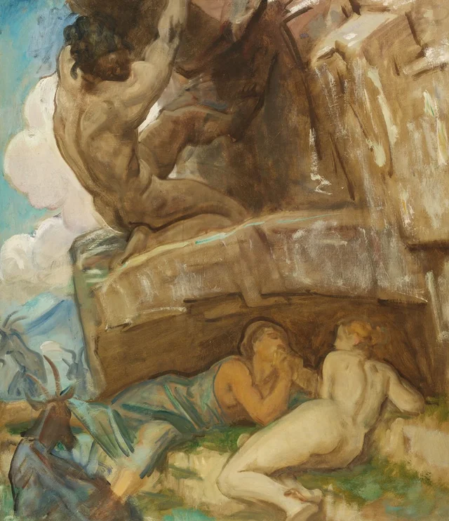 Estudio para «Acis y Galatea», Museum of Fine Arts, Boston, John Singer Sargent