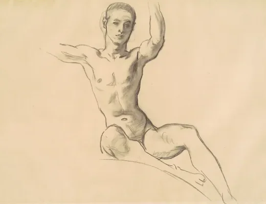 Study for Figure above "Music"