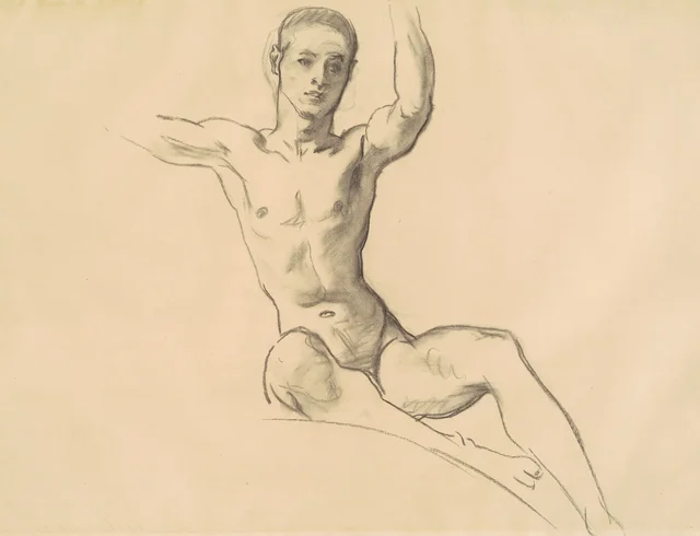 Étude pour la figure au-dessus de « La Musique »