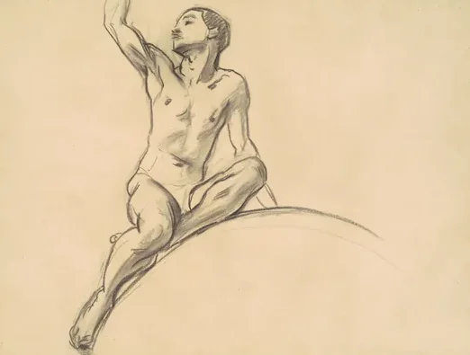 Study for Figure above "Music"