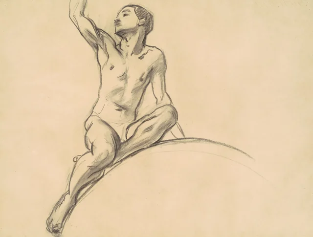 Étude pour la figure au-dessus de « La Musique »