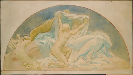Study for "The Unveiling of Truth," Museum of Fine Arts, Boston