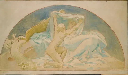 Study for "The Unveiling of Truth," Museum of Fine Arts, Boston