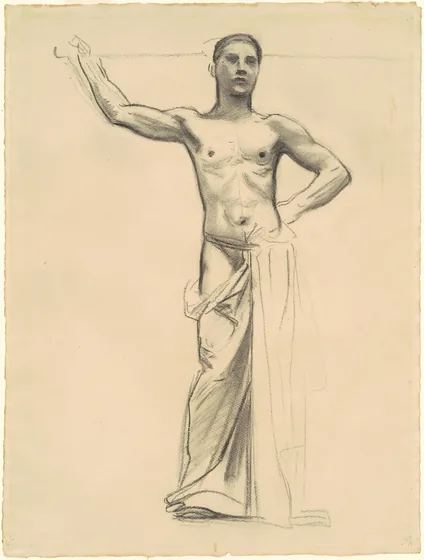 Study of Apollo for "Apollo and the Muses"