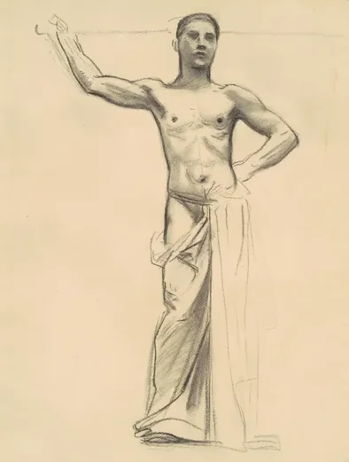 Study of Apollo for "Apollo and the Muses"