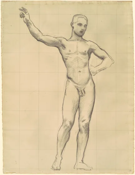 Study of Apollo for "Apollo and the Muses"