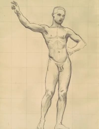 Study of Apollo for "Apollo and the Muses"