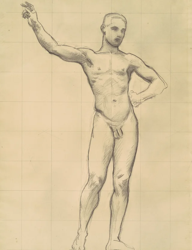 Étude d'Apollon pour « Apollon et les Muses »