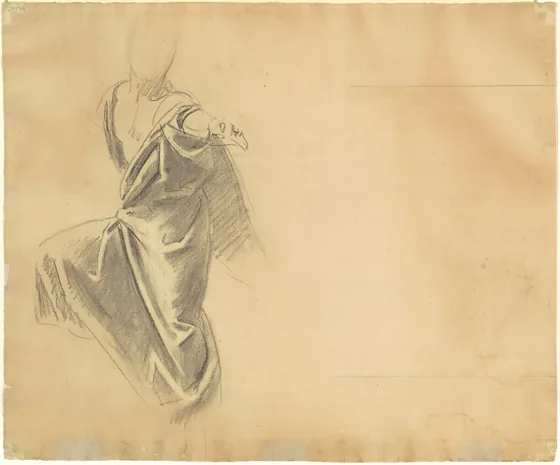 Study of Drapery [verso]