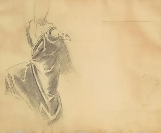 Study of Drapery [verso]
