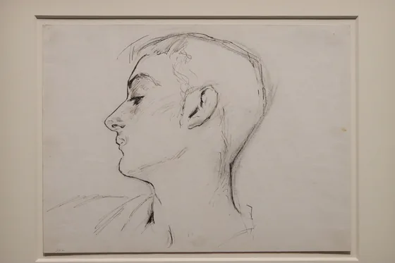 Tête de jeune homme de profil (Albert de Belleroche)