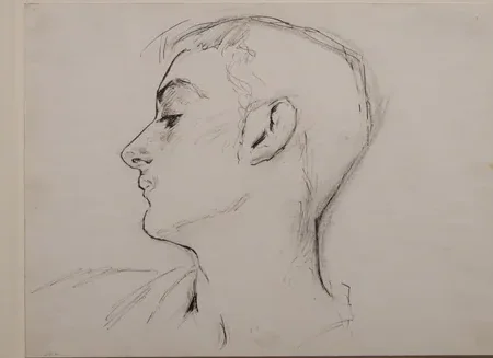 Tête de jeune homme de profil (Albert de Belleroche)