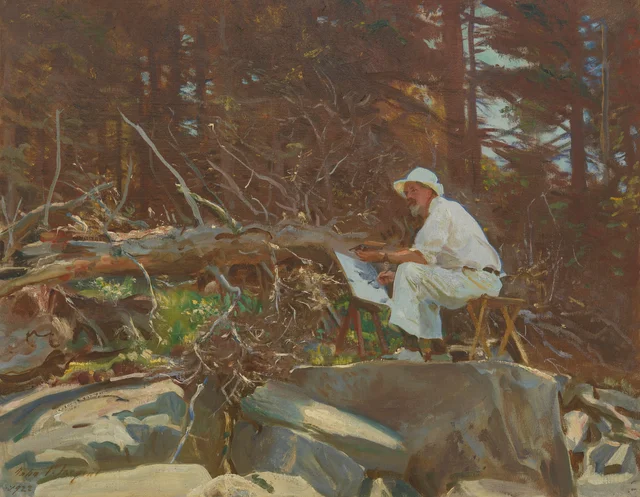 El artista dibujando, John Singer Sargent