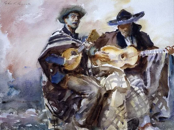 The Blind Musicians by John Singer Sargent - John Singer Sargent