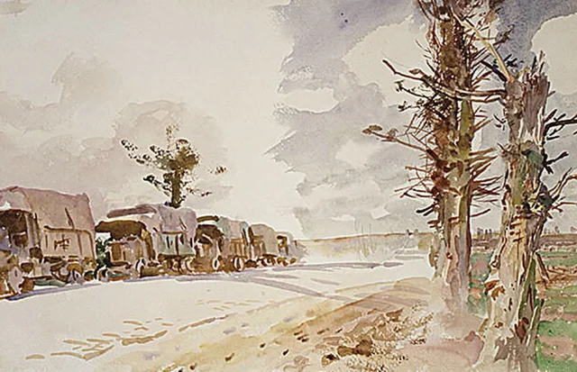 Convoi de camions