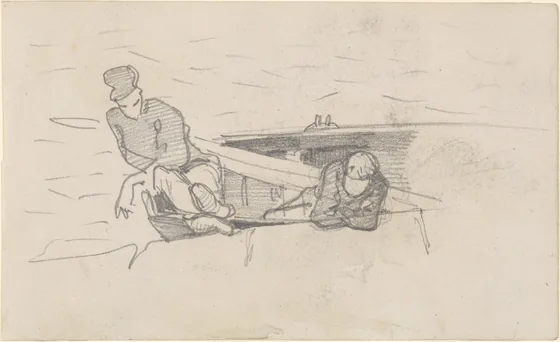 Two Men in Boat