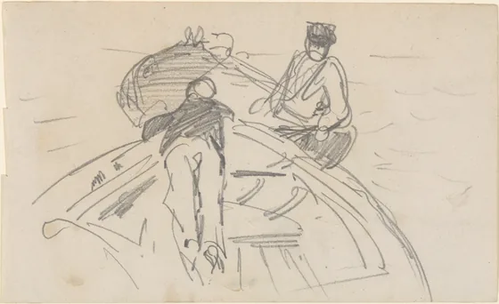 Two Men in Boats