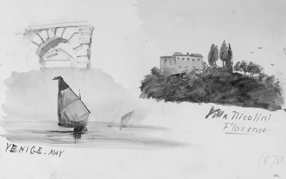 Venice; Villa Nicolini, Florence; Architectural Details