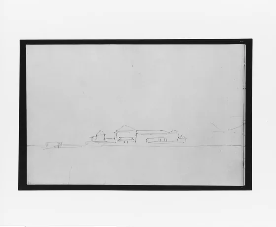 Village and Mountain (from Sketchbook)