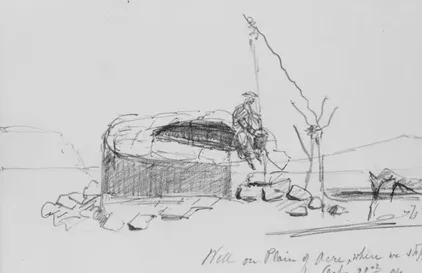 Well on Plain of Acre (from Sketchbook)
