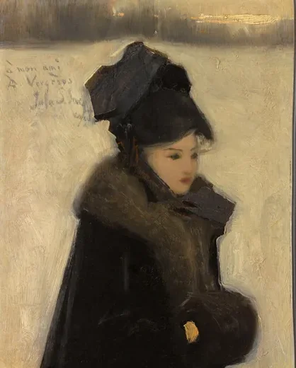 Woman with Furs