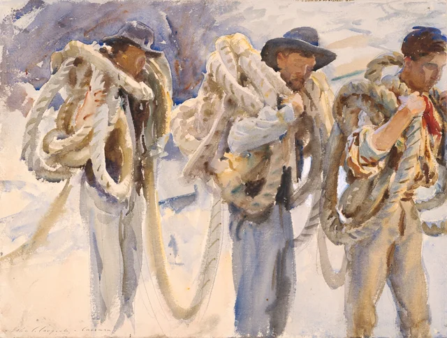 Obreros en Carrara