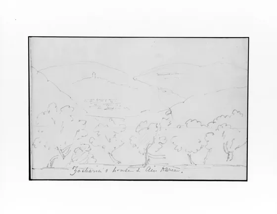 Zacharias House and Ein Karem (from Sketchbook)