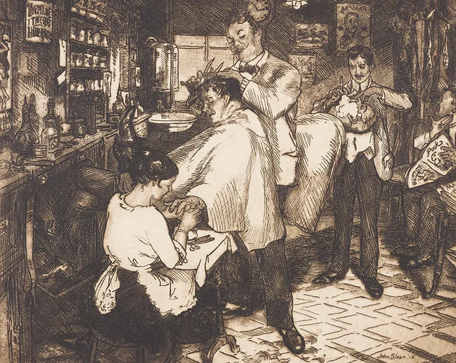 En la barbería