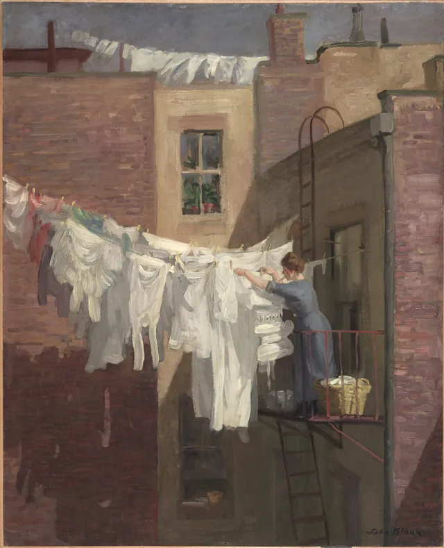 Trabalho de mulher, John Sloan