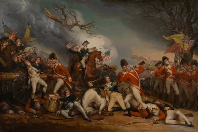 プリンストンの戦いにおけるマーサー将軍の死、1777年1月3日