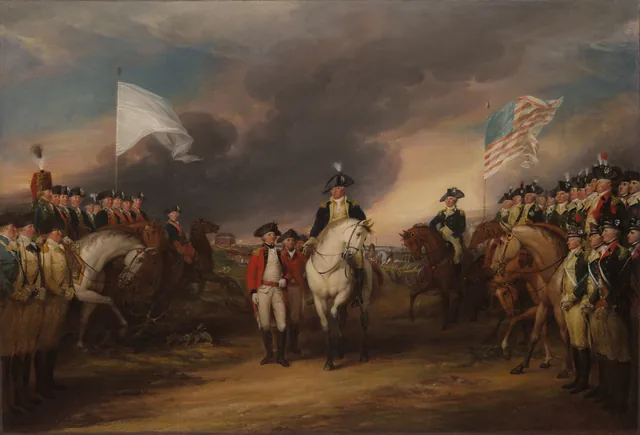 A rendição de lorde Cornwallis em Yorktown, 19 de outubro de 1781