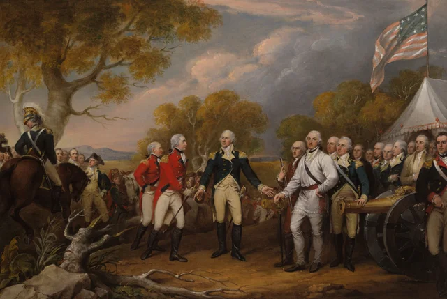サラトガにおけるバーゴイン将軍の降伏、1777年10月16日, ジョン・トランブル