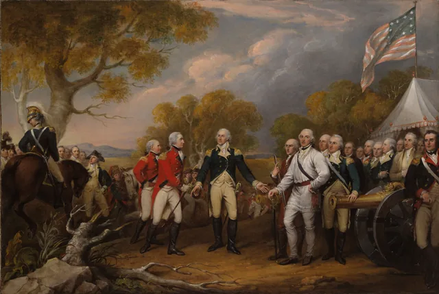 サラトガにおけるバーゴイン将軍の降伏、1777年10月16日, ジョン・トランブル
