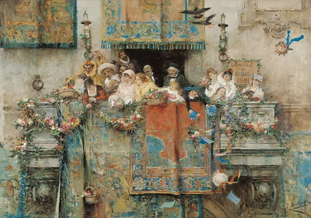 The Carnival in Rome, José Benlliure y Gil