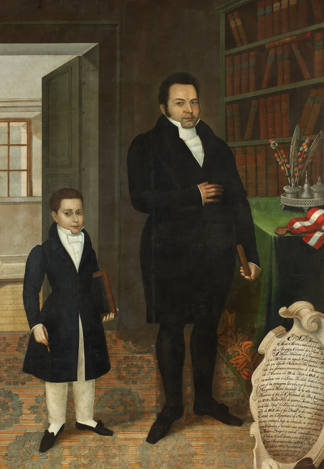 Mariano Alejo Álvarez e seu filho, José Gil de Castro