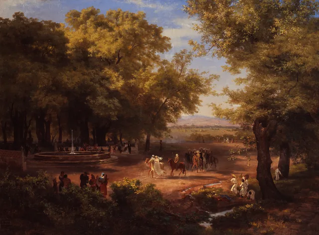 Um passeio nos arredores do México, José María Velasco