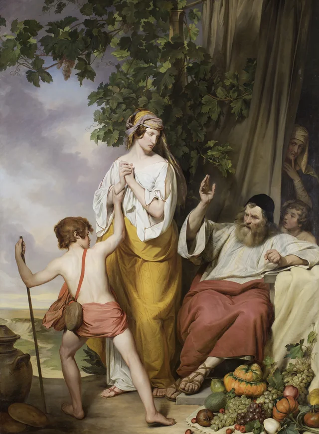 Abraham Casting Out Hagar and Ishmael, Josef Danhauser