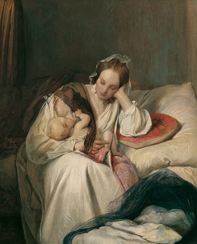 Maternal Love (The Artist's Wife with Child), Josef Danhauser