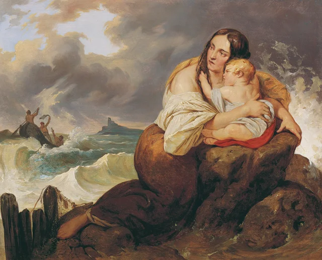 The Shipwrecked Woman, Josef Danhauser