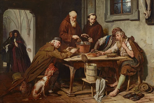 The Monastery Soup, Josef Danhauser