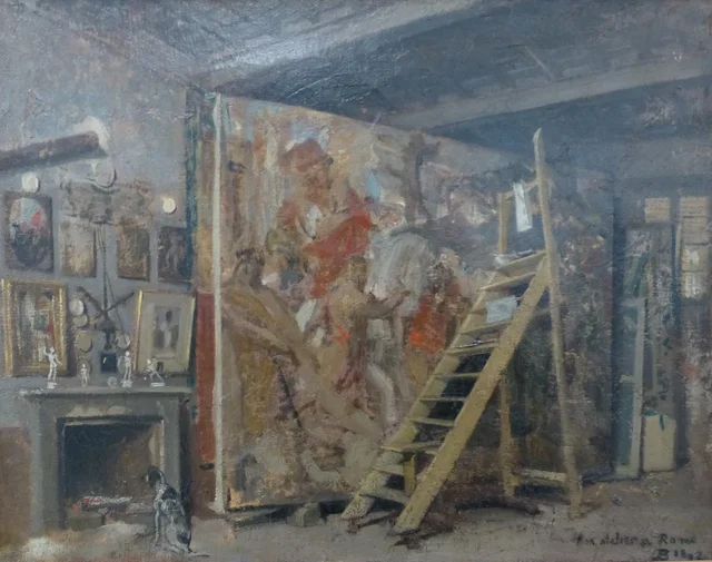 Interior del taller del pintor, Joseph Blanc
