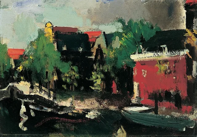 Canal in Amsterdam, Joseph Kutter