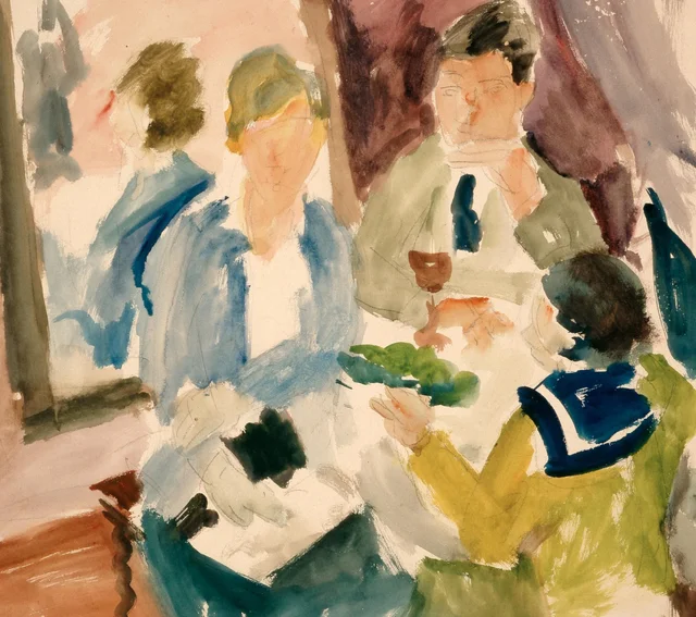 Family at the Table, Joseph Kutter