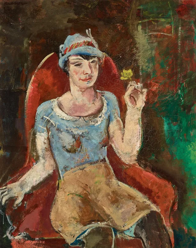 Woman with a Flower, Joseph Kutter