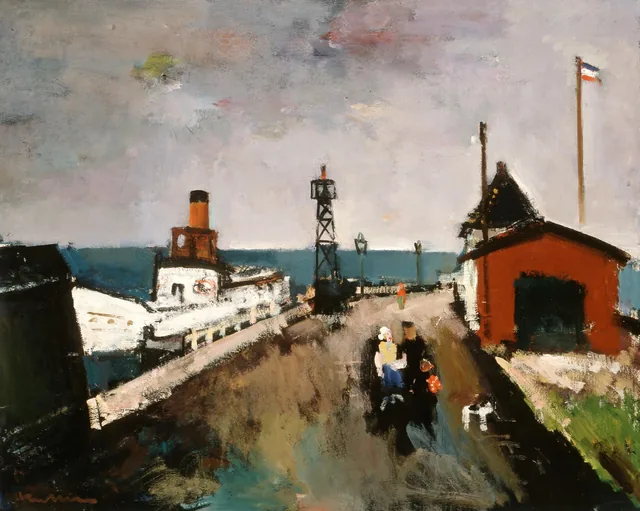 Jetty in Holland, Joseph Kutter